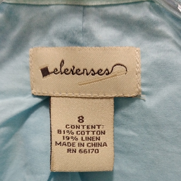 Anthropologie Elevenses Floral Corduroy Peacoat (size 8) - Picture 4 of 7